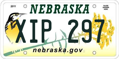 NE license plate XIP297