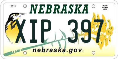 NE license plate XIP397