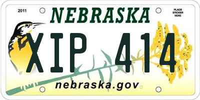 NE license plate XIP414