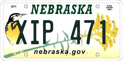 NE license plate XIP471