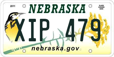 NE license plate XIP479