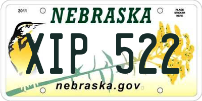 NE license plate XIP522