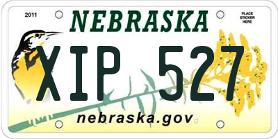 NE license plate XIP527