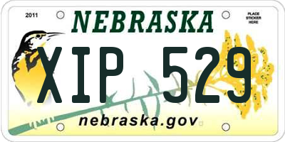 NE license plate XIP529