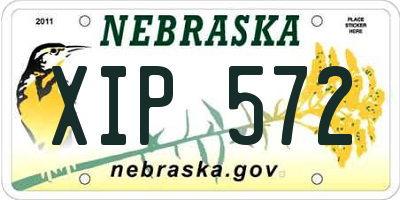 NE license plate XIP572