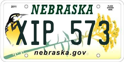 NE license plate XIP573