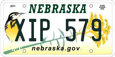 NE license plate XIP579