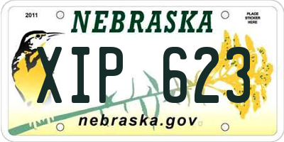 NE license plate XIP623