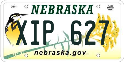 NE license plate XIP627