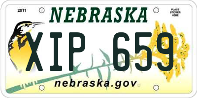 NE license plate XIP659
