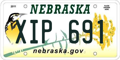 NE license plate XIP691