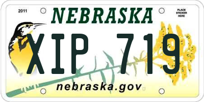 NE license plate XIP719