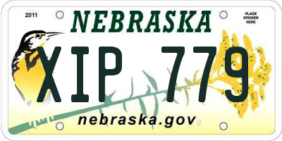 NE license plate XIP779