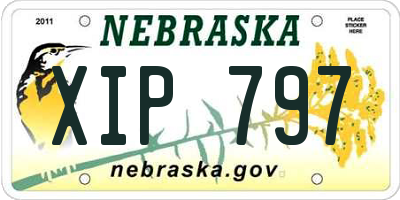 NE license plate XIP797