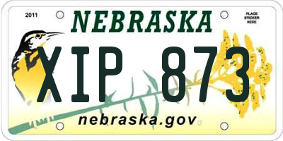 NE license plate XIP873