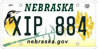 NE license plate XIP884
