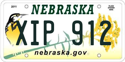 NE license plate XIP912