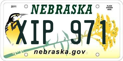NE license plate XIP971