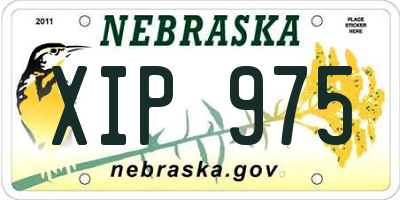 NE license plate XIP975