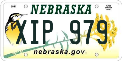 NE license plate XIP979