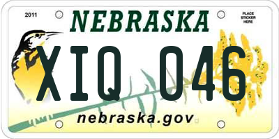NE license plate XIQ046