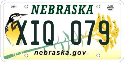 NE license plate XIQ079