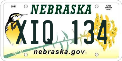 NE license plate XIQ134