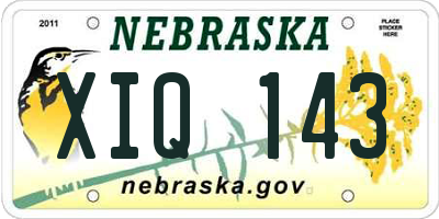 NE license plate XIQ143