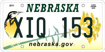 NE license plate XIQ153
