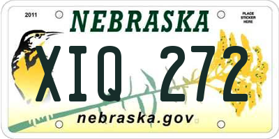 NE license plate XIQ272
