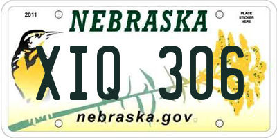 NE license plate XIQ306