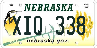 NE license plate XIQ338