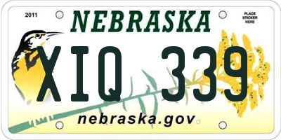 NE license plate XIQ339