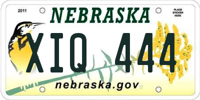 NE license plate XIQ444