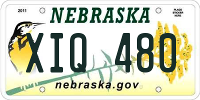 NE license plate XIQ480