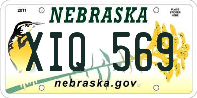 NE license plate XIQ569