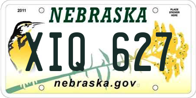 NE license plate XIQ627