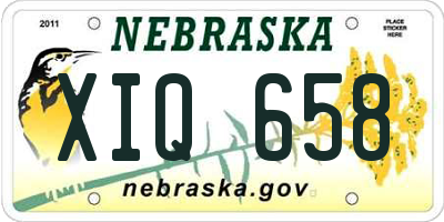 NE license plate XIQ658