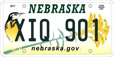 NE license plate XIQ901
