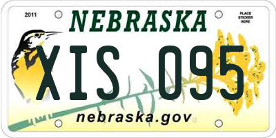 NE license plate XIS095