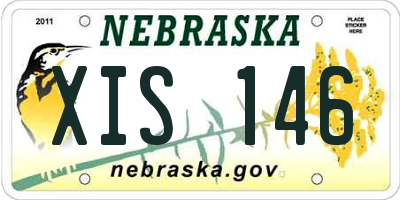NE license plate XIS146