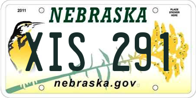 NE license plate XIS291