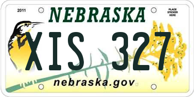 NE license plate XIS327