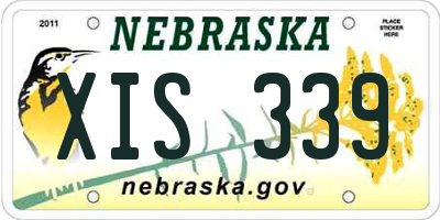 NE license plate XIS339