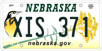 NE license plate XIS371