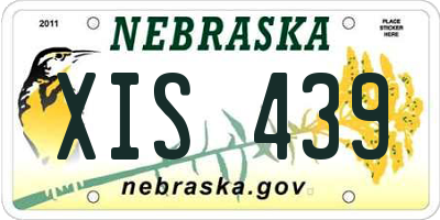 NE license plate XIS439