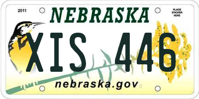 NE license plate XIS446