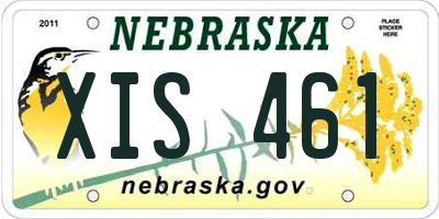 NE license plate XIS461