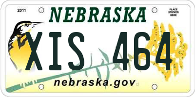 NE license plate XIS464