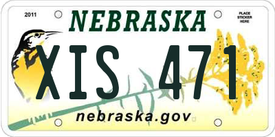NE license plate XIS471